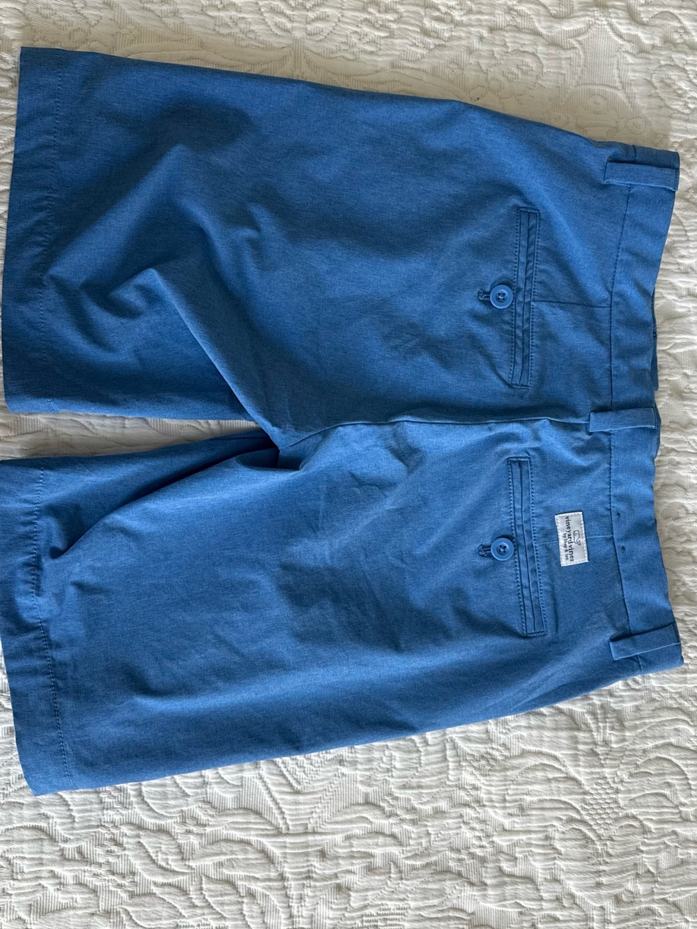 Boys Vineyard Vines Performance Shorts- Blue - Picture 3 of 4